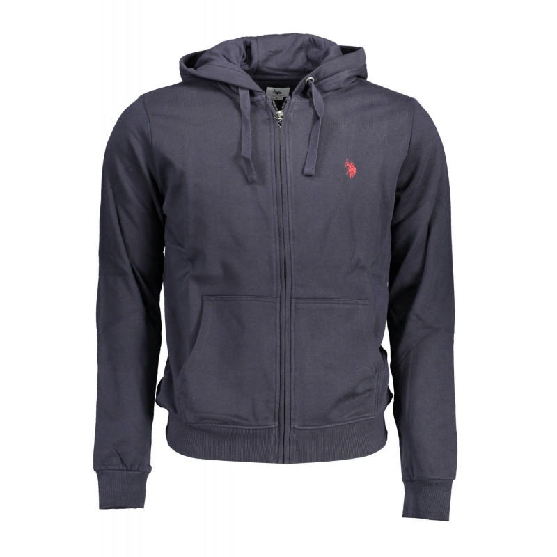 SWEAT-SHIRT POLO US AVEC ZIP BLEU HOMME