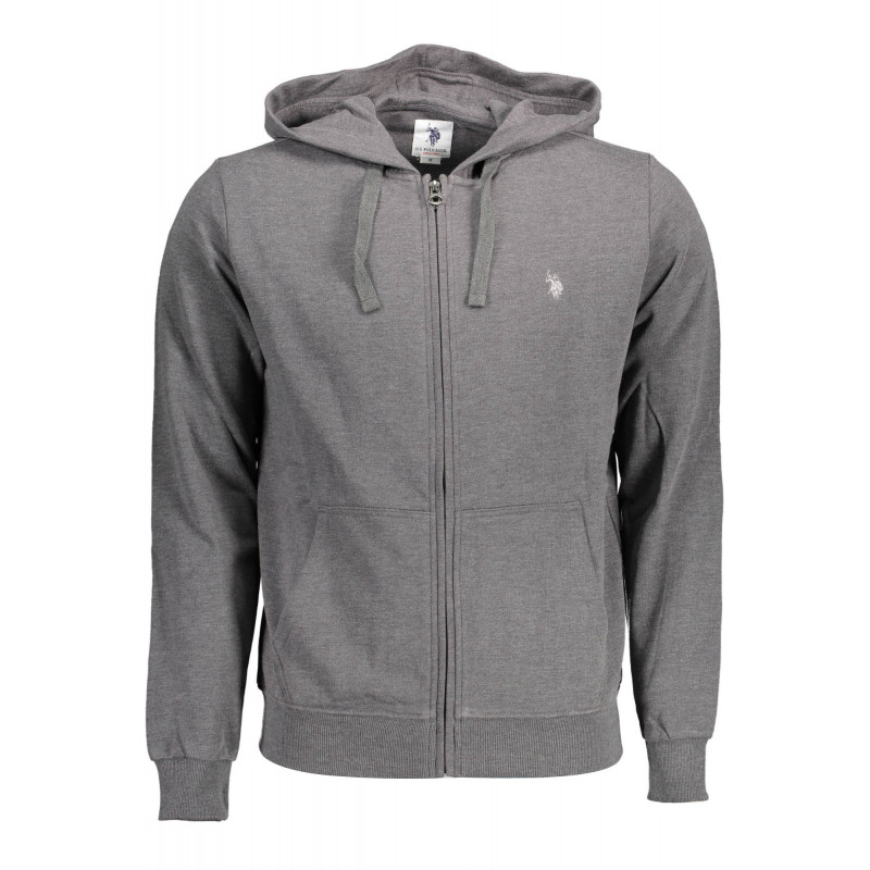 SUDADERA POLO US CON CREMALLERA GRIS HOMBRE