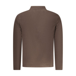 SWEAT-SHIRT FERMETURE ÉCLAIR MARRON POUR HOMME US GRAND