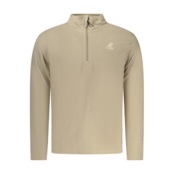 US GRAND MEN'S BEIGE ZIP-UP SWEATSHIRT