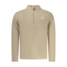 US GRAND MEN'S BEIGE ZIP-UP SWEATSHIRT