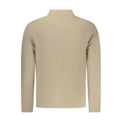 SWEAT-SHIRT BEIGE À FERMETURE ÉCLAIR POUR HOMME US GRAND