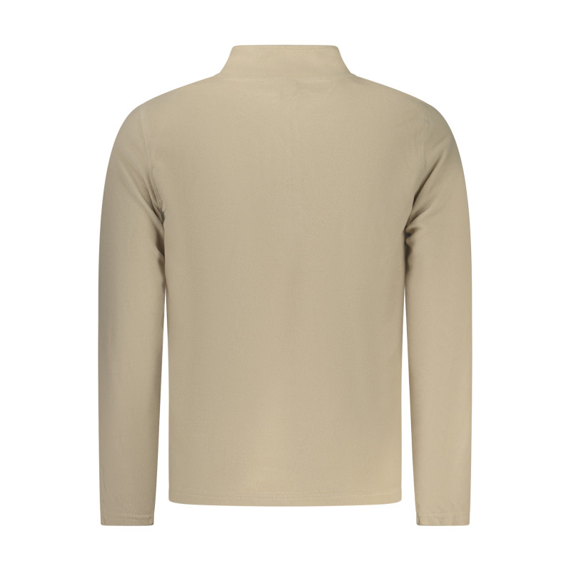 US GRAND MEN'S BEIGE ZIP-UP SWEATSHIRT