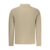 US GRAND MEN'S BEIGE ZIP-UP SWEATSHIRT
