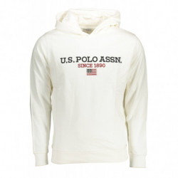 SWEAT-SHIRT US POLO SANS ZIP BLANC HOMME