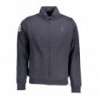 SWEAT-SHIRT POLO US AVEC ZIP BLEU HOMME