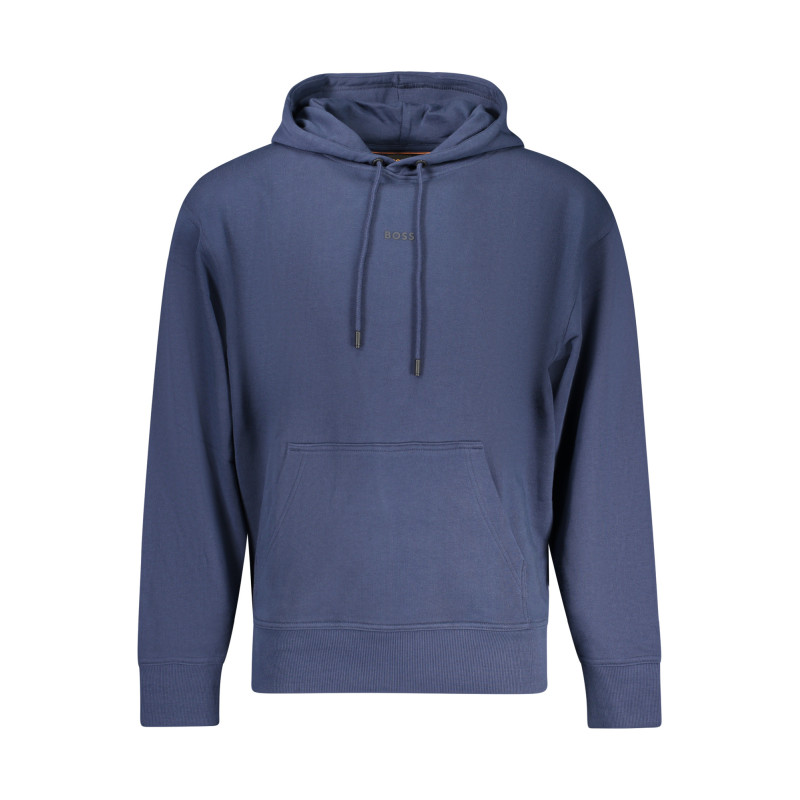 BOSS MEN'S BLUE ZIP-UP SWEATSHIRT