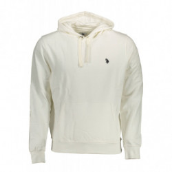 SWEAT-SHIRT US POLO SANS ZIP BLANC HOMME