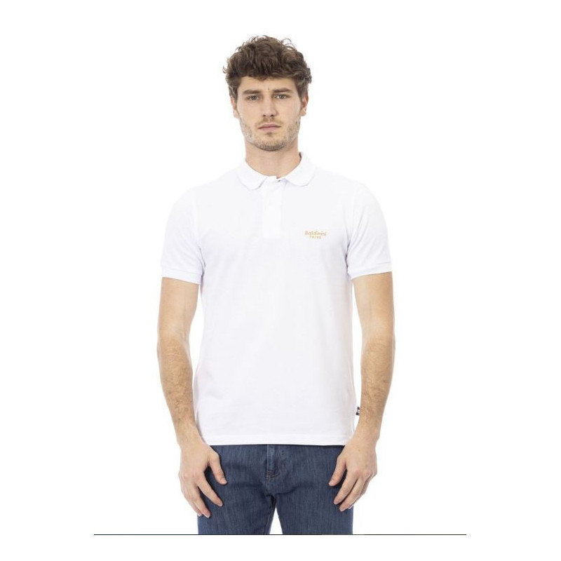 Baldinini Trend Polo Blanc Homme MOD.3PO_SONDRIO_BiancoOro