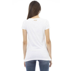 Just Cavalli Beachwear T-shirts Blanc Femme L44151GRBC_WHITEMAGENTA