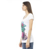 Just Cavalli Beachwear T-shirts Blanc Femme L44151GRBC_WHITEMAGENTA