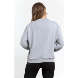 Trussardi Sweat-shirts Gris Femme 36F000321T002191_E682MelangeGreyPrintWaterGreen