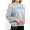 Trussardi Sweat-shirts Gris Femme 36F000321T002191_E682MelangeGreyPrintWaterGreen
