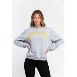 Trussardi Sweat-shirts Gris Femme 36F000321T002191_E682MelangeGreyPrintWaterGreen