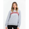 Trussardi Sweat-shirts Gris Femme 36F000321T002191_E682MelangeGreyPrintWaterGreen