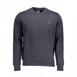SWEAT-SHIRT US POLO SANS ZIP BLEU HOMME