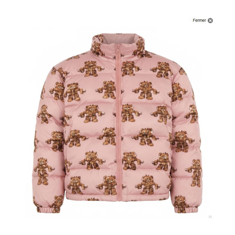 Moschino Teddy Bear Puffer Jacket Rose V06047050-1187
