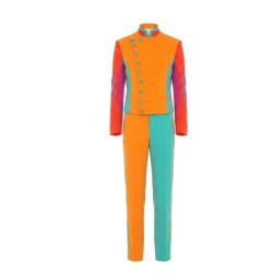 Moschino Colorblock Military Suit Orange A25075234-1888