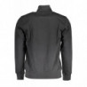 LA MARTINA MEN'S BLACK ZIPPED SWEATSHIRT