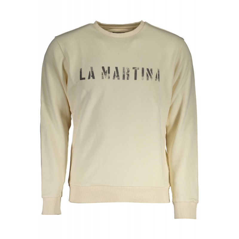 SUDADERA HOMBRE LA MARTINA BLANCA SIN CREMALLERA