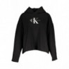 CALVIN KLEIN DAMEN SWEATSHIRT OHNE REISSVERSCHLUSS SCHWARZ