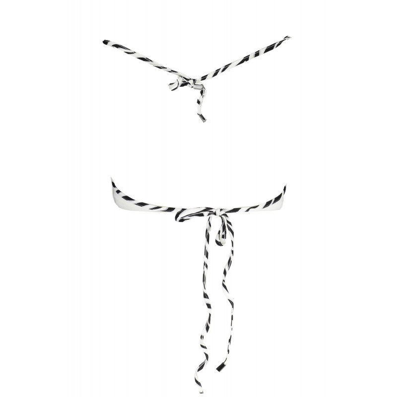 KARL LAGERFELD BEACHWEAR BADEANZUG TOP FRAU WEIß