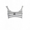 KARL LAGERFELD BEACHWEAR BADEANZUG TOP FRAU WEIß