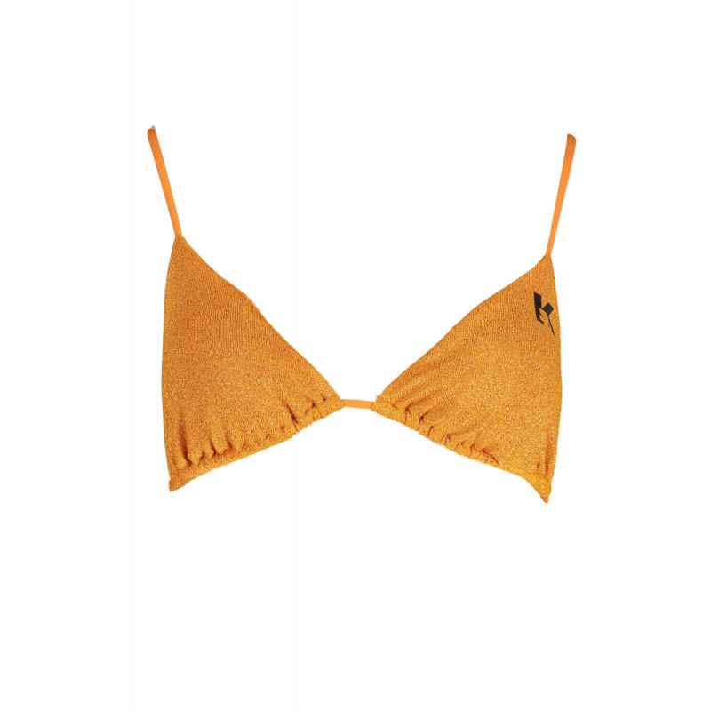 KARL LAGERFELD BEACHWEAR TOP COSTUME FEMME ORANGE