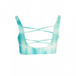 KARL LAGERFELD BEACHWEAR TOP MAILLOT DE BAIN FEMME BLEU