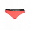 KARL LAGERFELD BEACHWEAR BADEANZUG SEITE UNTEN DAMEN ROT