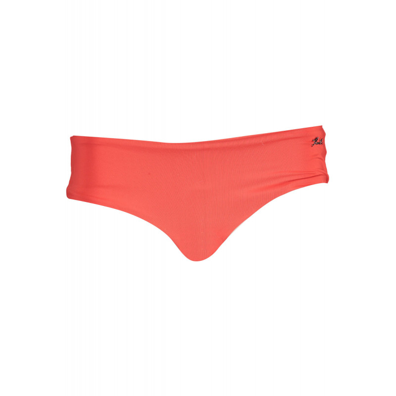 KARL LAGERFELD BEACHWEAR MAILLOT DE BAIN SIDE BOTTOM FEMME ROUGE