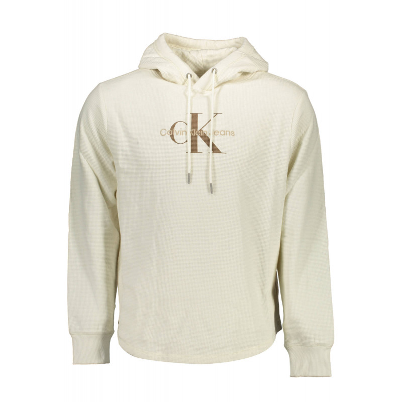 SWEAT-SHIRT HOMME BLANC SANS ZIP CALVIN KLEIN