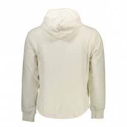 CALVIN KLEIN WHITE MEN'S SWEATSHIRT WITHOUT ZIP