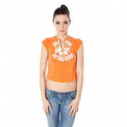 T-SHIRT MANCHES COURTES FEMME ZUELEMENTS ORANGE
