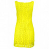 VESTIDO CORTO MUJER AMARILLO DESIGUAL