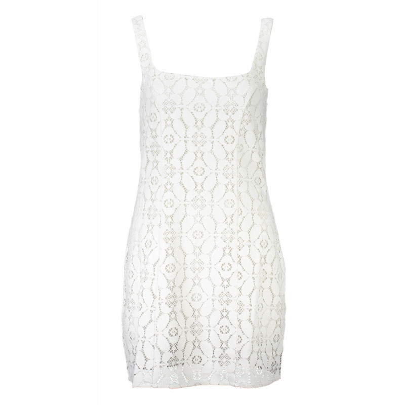 ROBE COURTE FEMME DESIGUAL BLANCHE