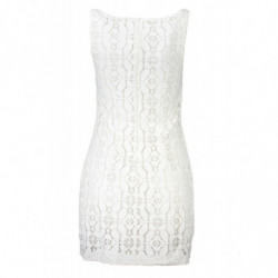 VESTIDO CORTO MUJER DESIGUAL BLANCO