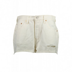 LEVI'S JEANS SHORT WOMAN WHITE