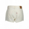 LEVI'S JEANS SHORT WOMAN WHITE