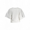 DESIGUAL T-SHIRT MANICHE CORTE DONNA BIANCO