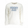 TOMMY HILFIGER FELPA SENZA ZIP UOMO BIANCO