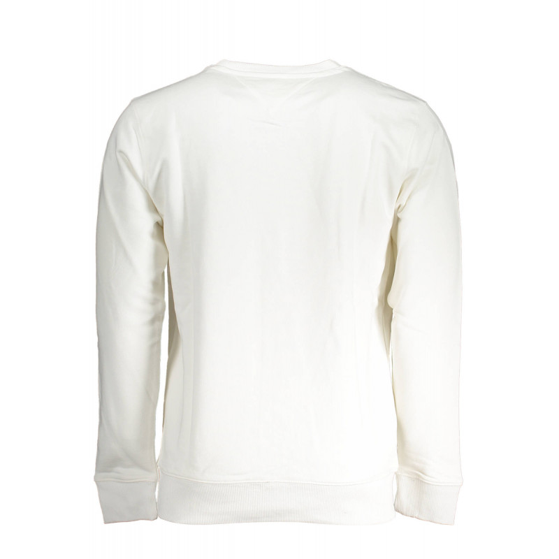 SUDADERA TOMMY HILFIGER HOMBRE BLANCA SIN CREMALLERA