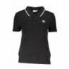FILA POLO MANCHES COURTES FEMME NOIR