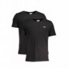 FILA SCHWARZES MANN-KURZARM-T-SHIRT