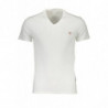 GUESS JEANS T-SHIRT MANICHE CORTE UOMO BIANCO