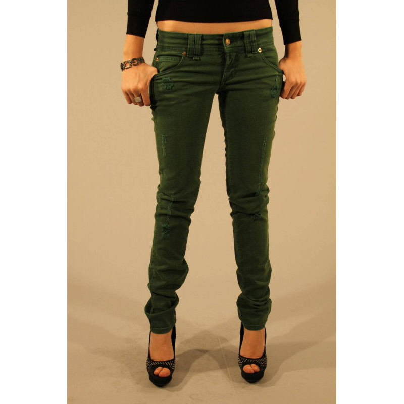 JOHN GALLIANO JEANS DENIM MUJER VERDE