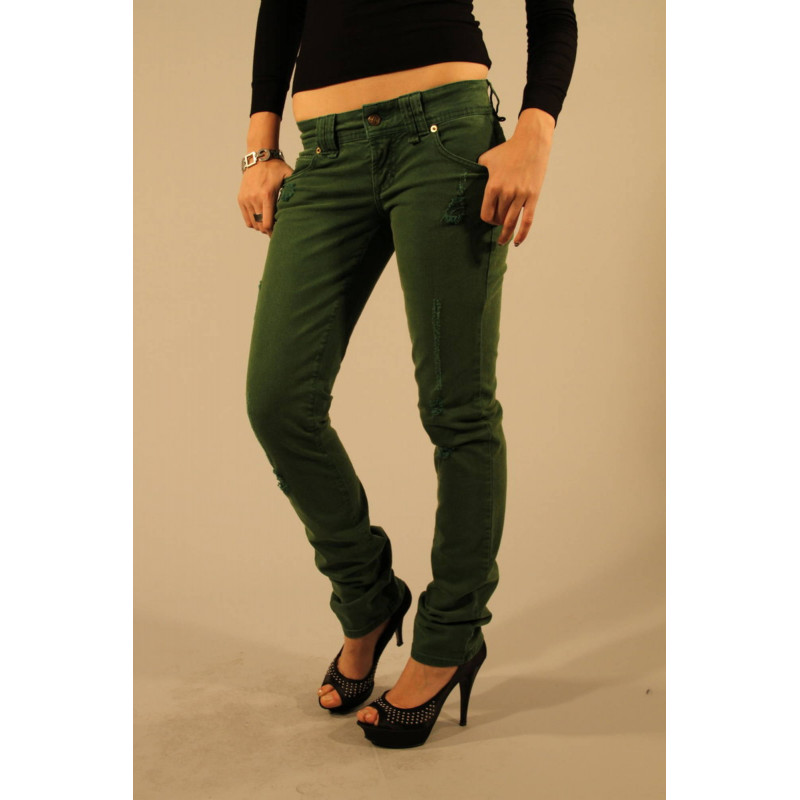 JOHN GALLIANO JEANS DENIM MUJER VERDE