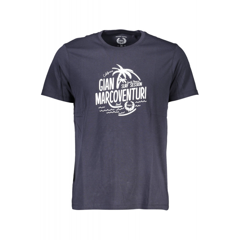 GIAN MARCO VENTURI MEN'S SHORT SLEEVED T-SHIRT BLUE