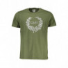 GIAN MARCO VENTURI MEN'S SHORT SLEEVED T-SHIRT GREEN