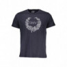 GIAN MARCO VENTURI MEN'S SHORT SLEEVED T-SHIRT BLUE